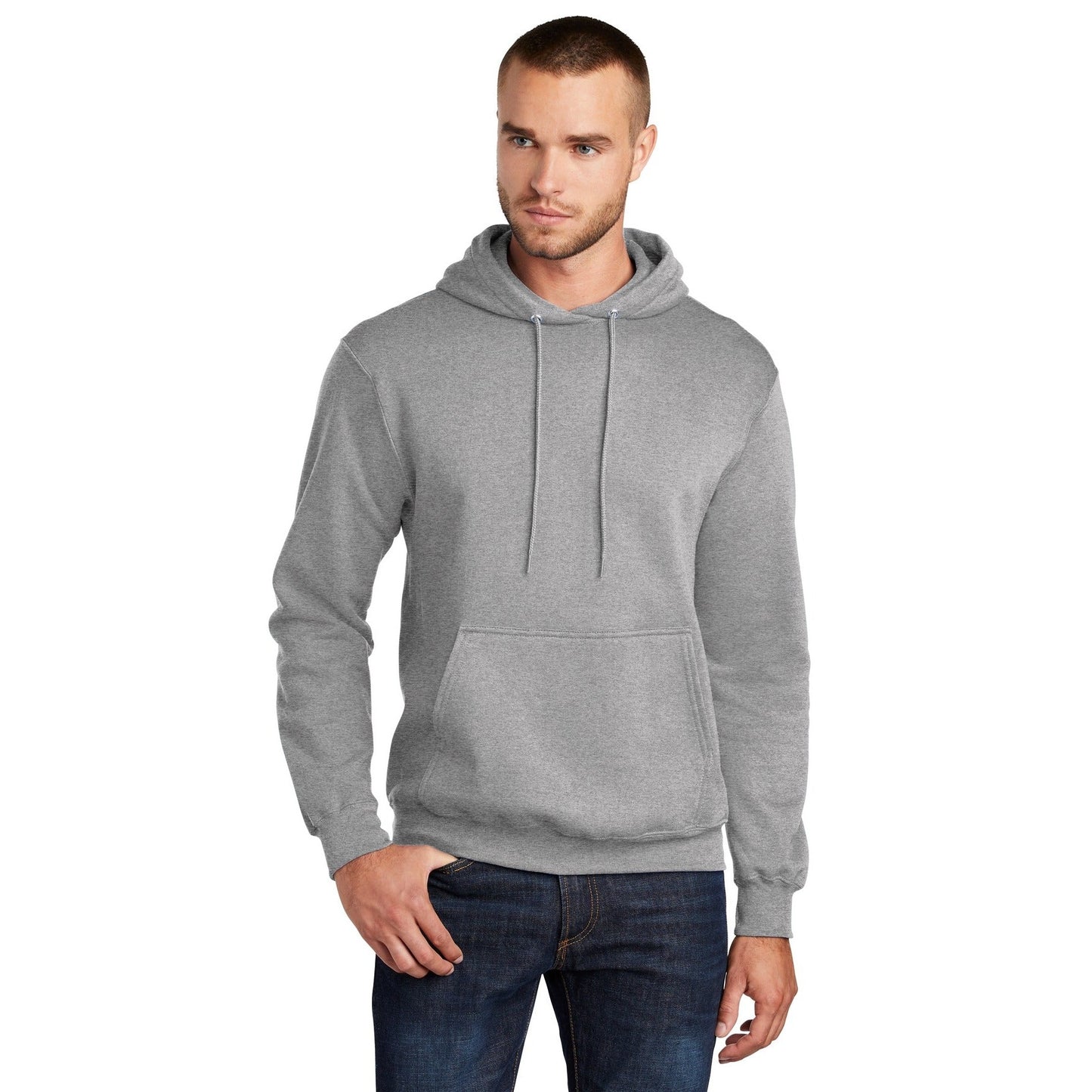 Port & Company-Port & Company ® Tall Core Fleece Pullover Hooded Sweatshirt PC78HT-MedTech-1