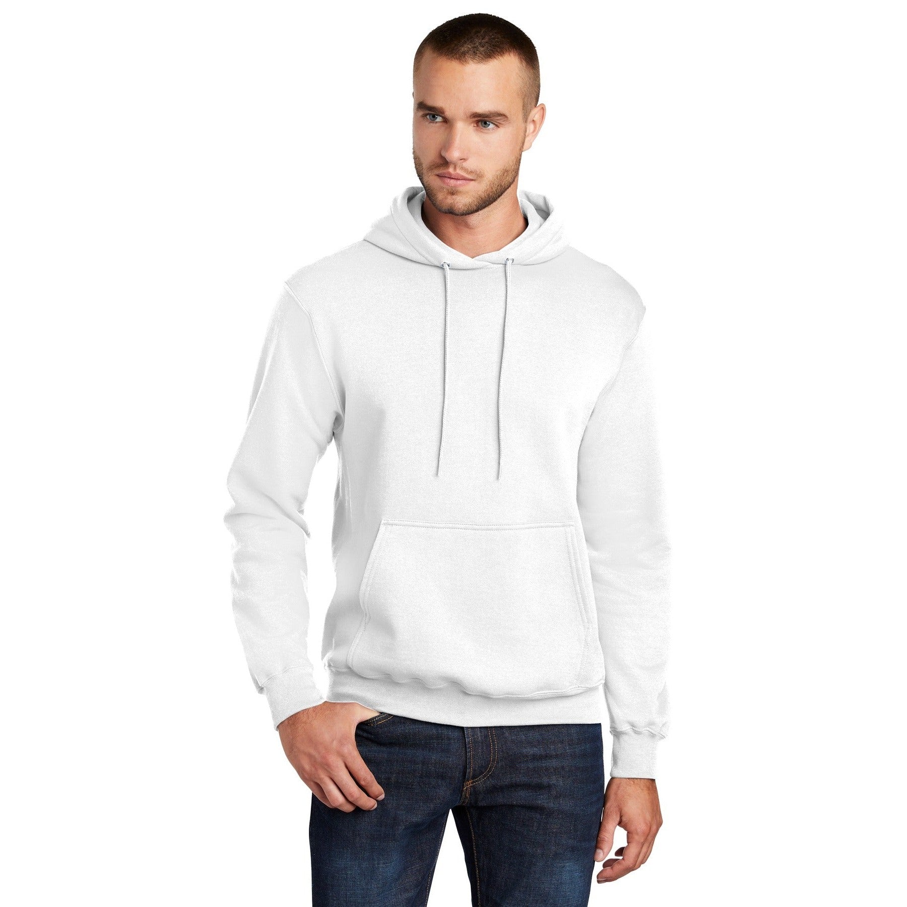 Port & Company-Port & Company ® Tall Core Fleece Pullover Hooded Sweatshirt PC78HT-MedTech-12