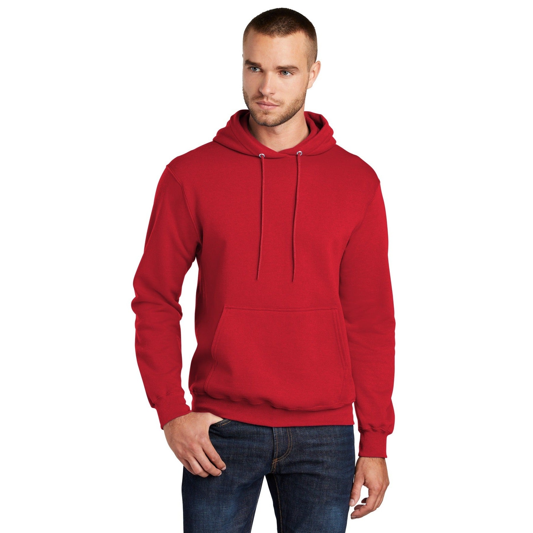 Port & Company-Port & Company ® Tall Core Fleece Pullover Hooded Sweatshirt PC78HT-MedTech-8