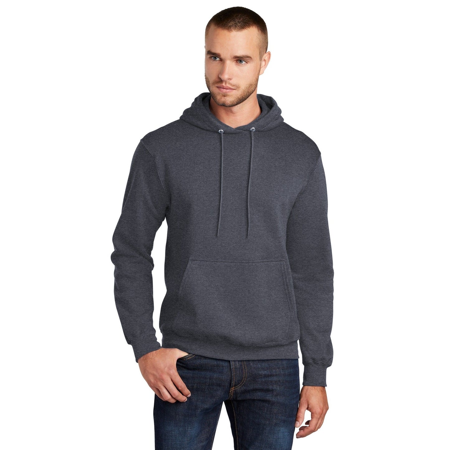 Port & Company-Port & Company ® Tall Core Fleece Pullover Hooded Sweatshirt PC78HT-MedTech-5