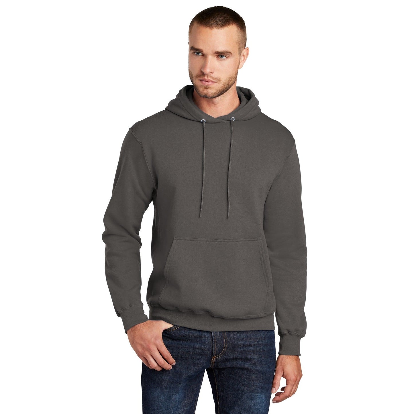 Port & Company-Port & Company ® Tall Core Fleece Pullover Hooded Sweatshirt PC78HT-MedTech-3
