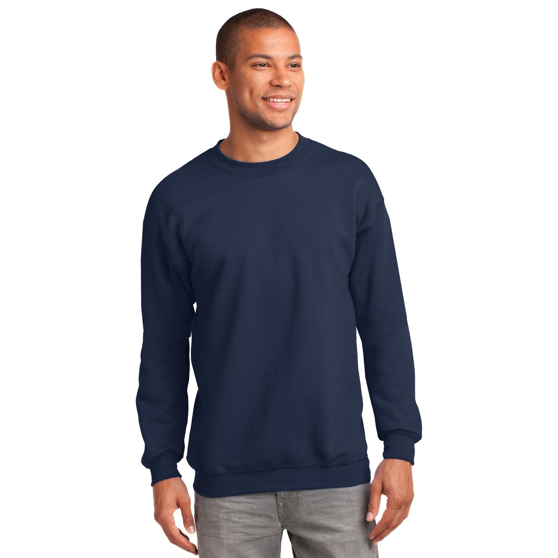 Port & Company-Port & Company® Tall Essential Fleece Crewneck Sweatshirt. PC90T-MedTech-7