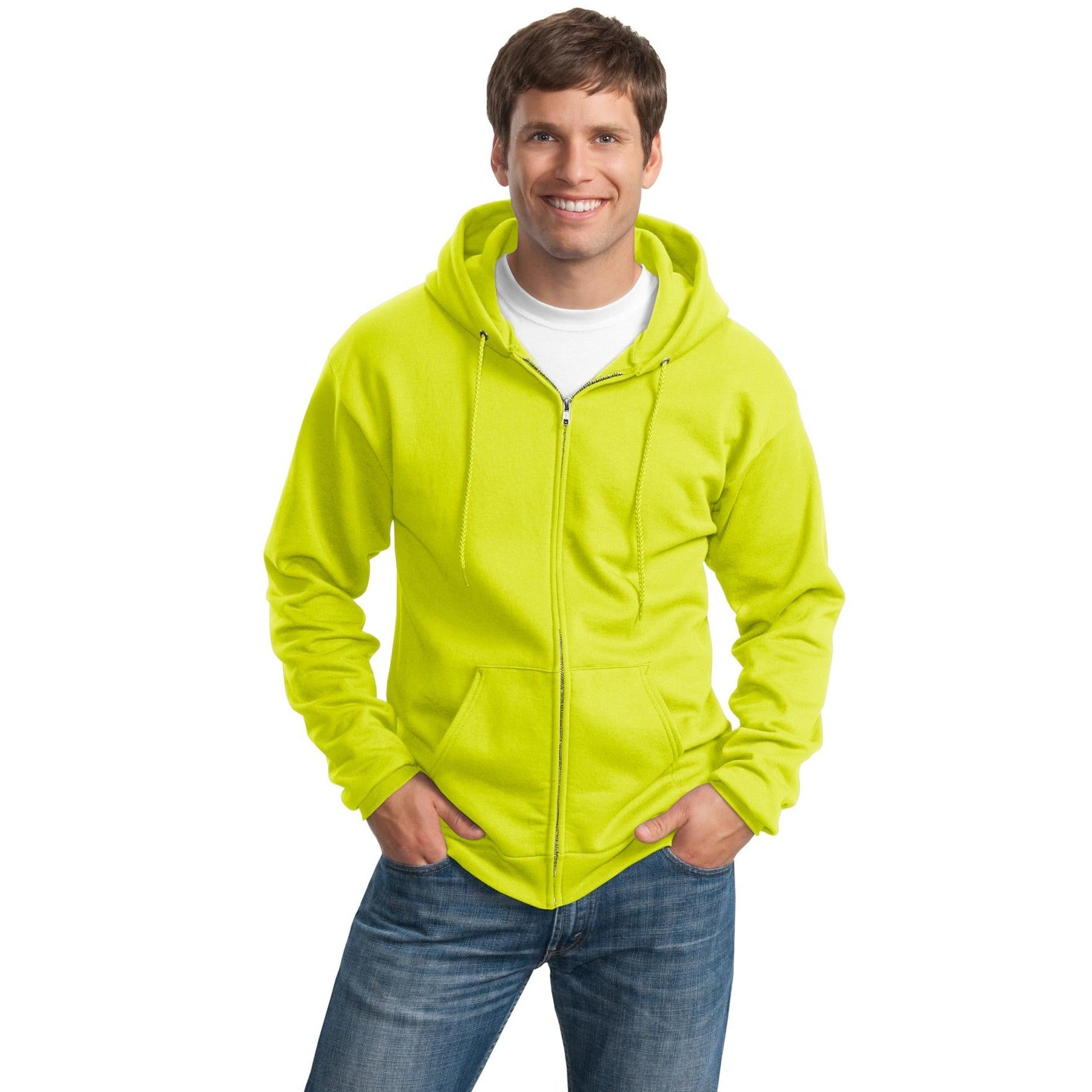 Port & Company-Port & Company® Tall Essential Fleece Full-Zip Hooded Sweatshirt. PC90ZHT-MedTech-8