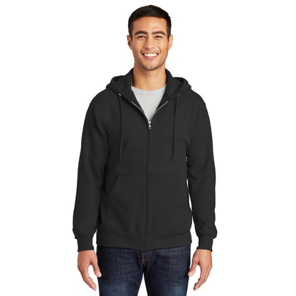 Port & Company-Port & Company® Tall Essential Fleece Full-Zip Hooded Sweatshirt. PC90ZHT-MedTech-4