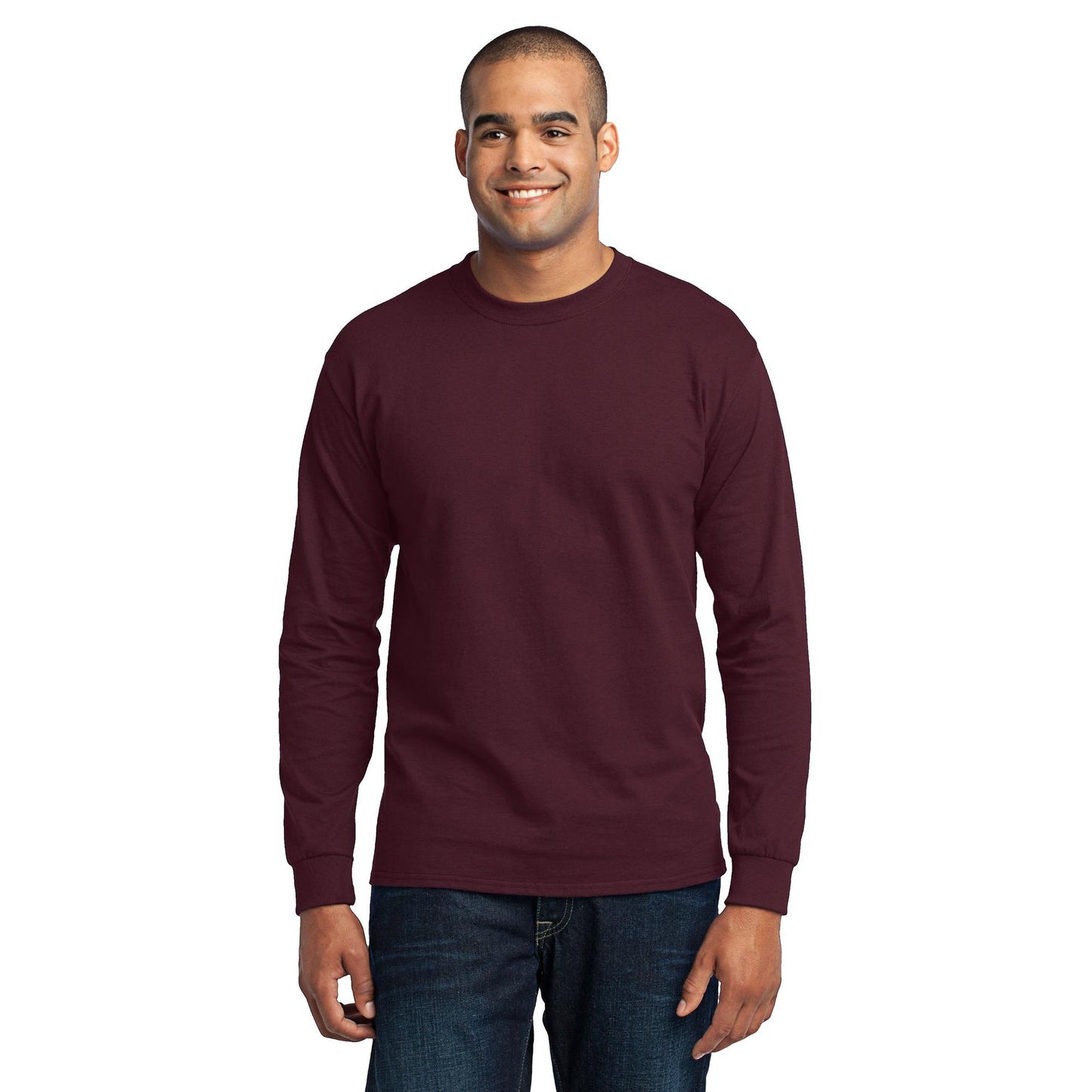 Port & Company-Port & Company® Tall Long Sleeve Core Blend Tee. PC55LST-MedTech-3