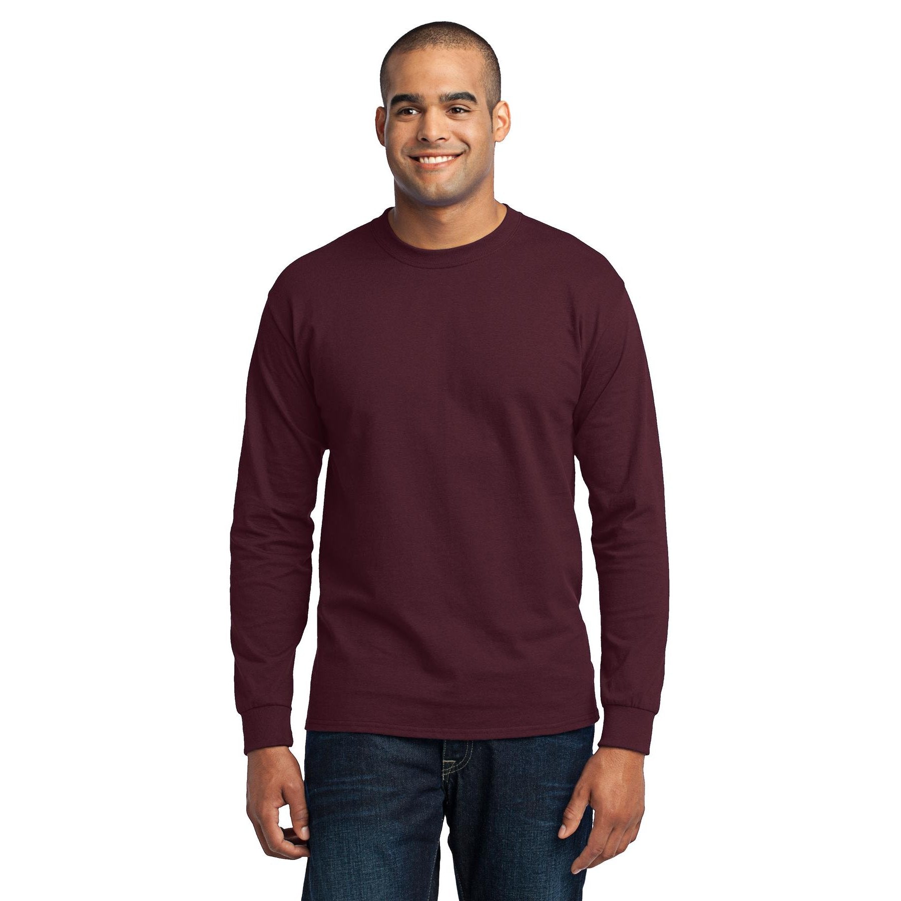 Port & Company-Port & Company® Tall Long Sleeve Core Blend Tee. PC55LST-MedTech-3