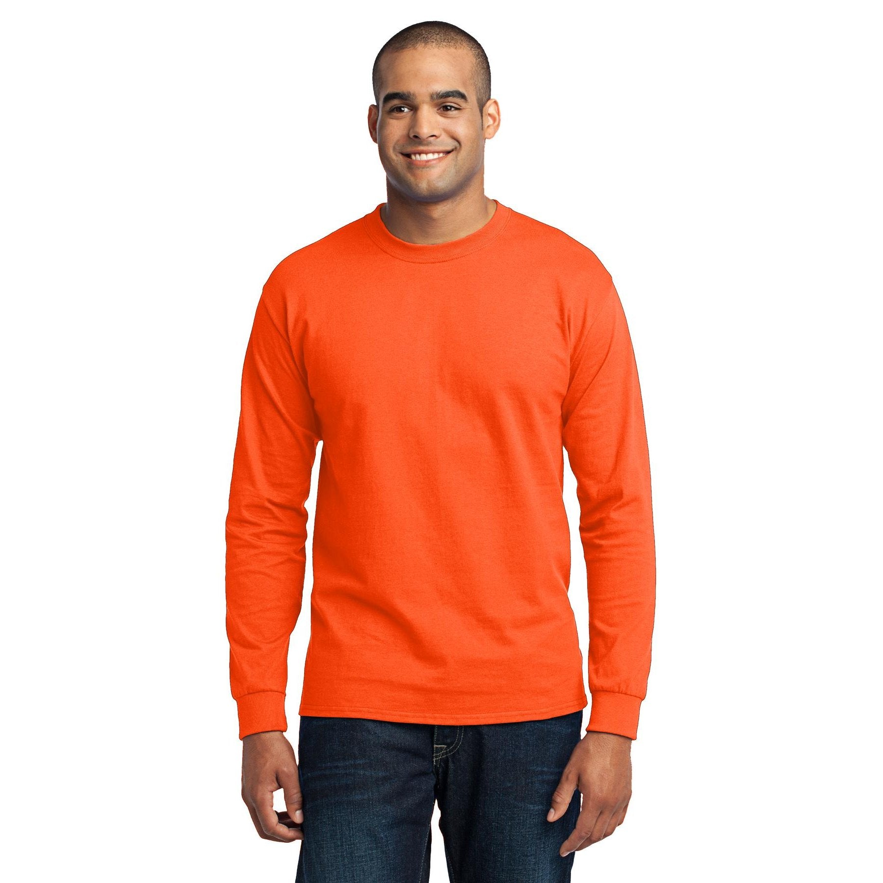 Port & Company-Port & Company® Tall Long Sleeve Core Blend Tee. PC55LST-MedTech-11