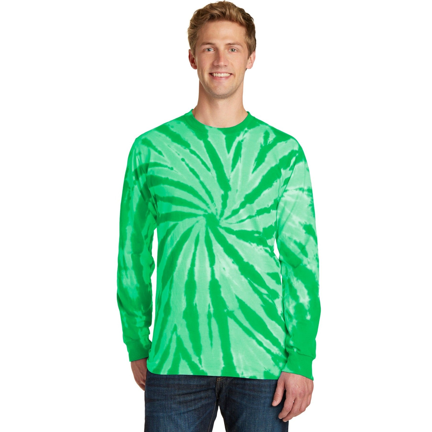 Port & Company-Port & Company® Tie-Dye Long Sleeve Tee. PC147LS-MedTech-1
