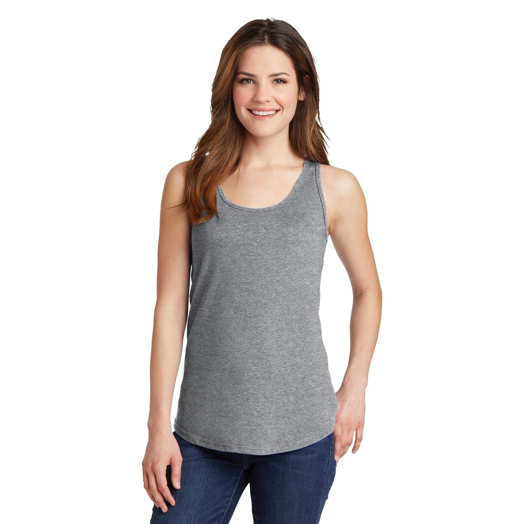 Port & Company-Port & Company® Women's Core Cotton Tank Top. LPC54TT-MedTech-1