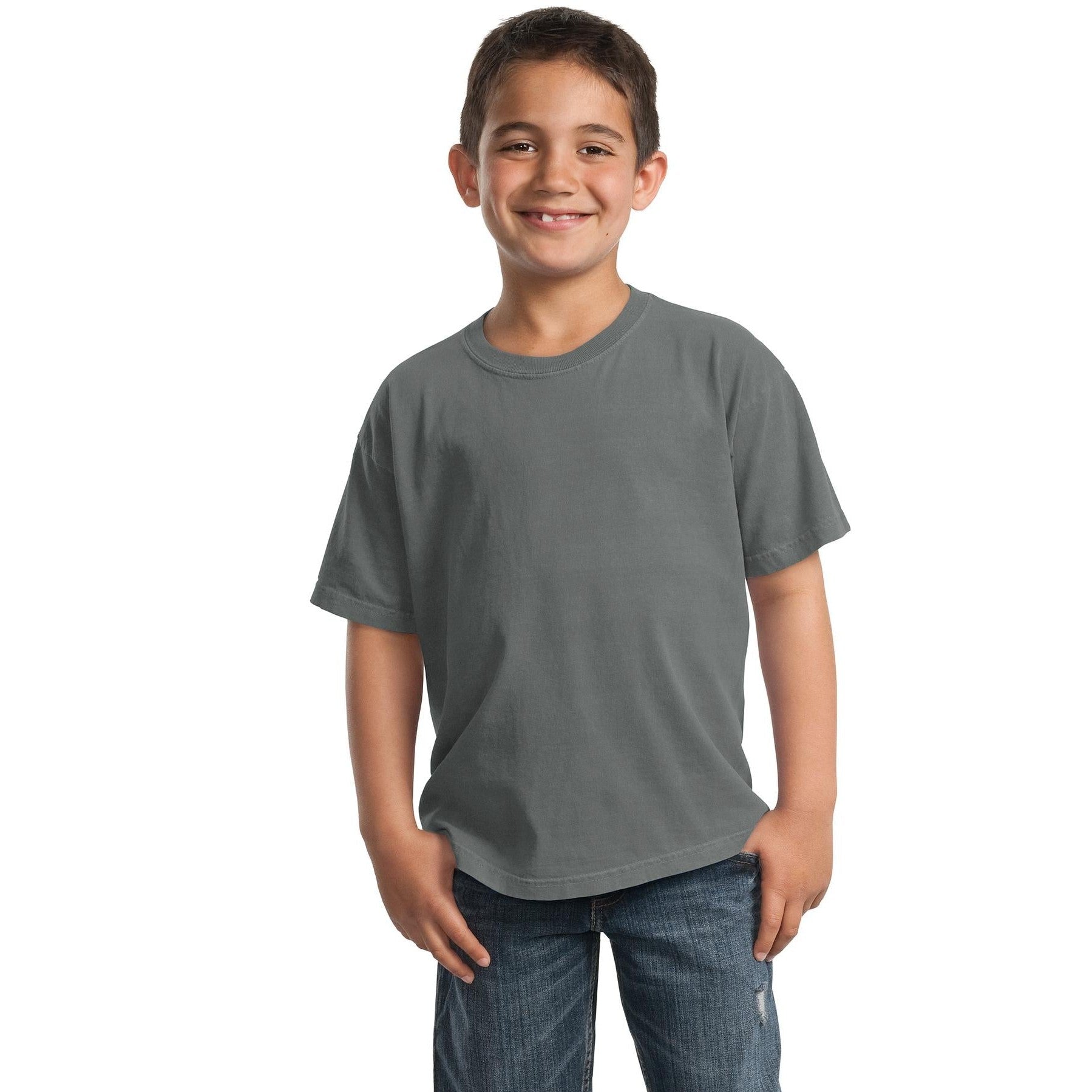 Port & Company-Port & Company® Youth Beach Wash® Garment-Dyed Tee. PC099Y-MedTech-5