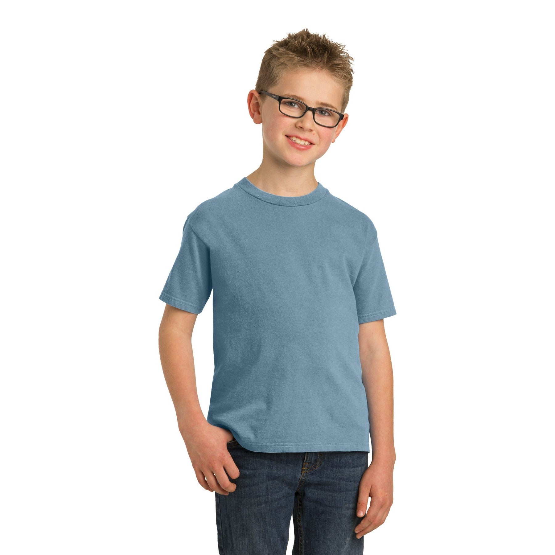Port & Company-Port & Company® Youth Beach Wash® Garment-Dyed Tee. PC099Y-MedTech-12