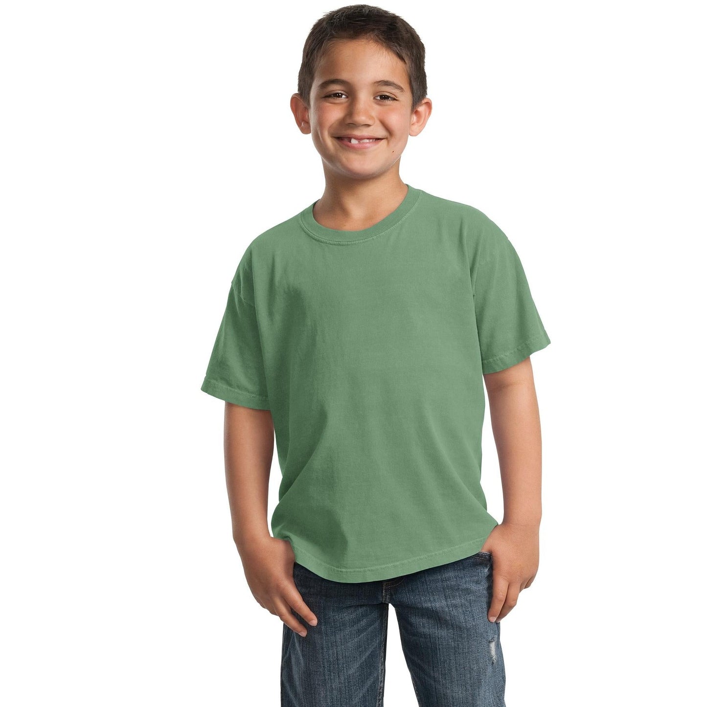 Port & Company-Port & Company® Youth Beach Wash® Garment-Dyed Tee. PC099Y-MedTech-18
