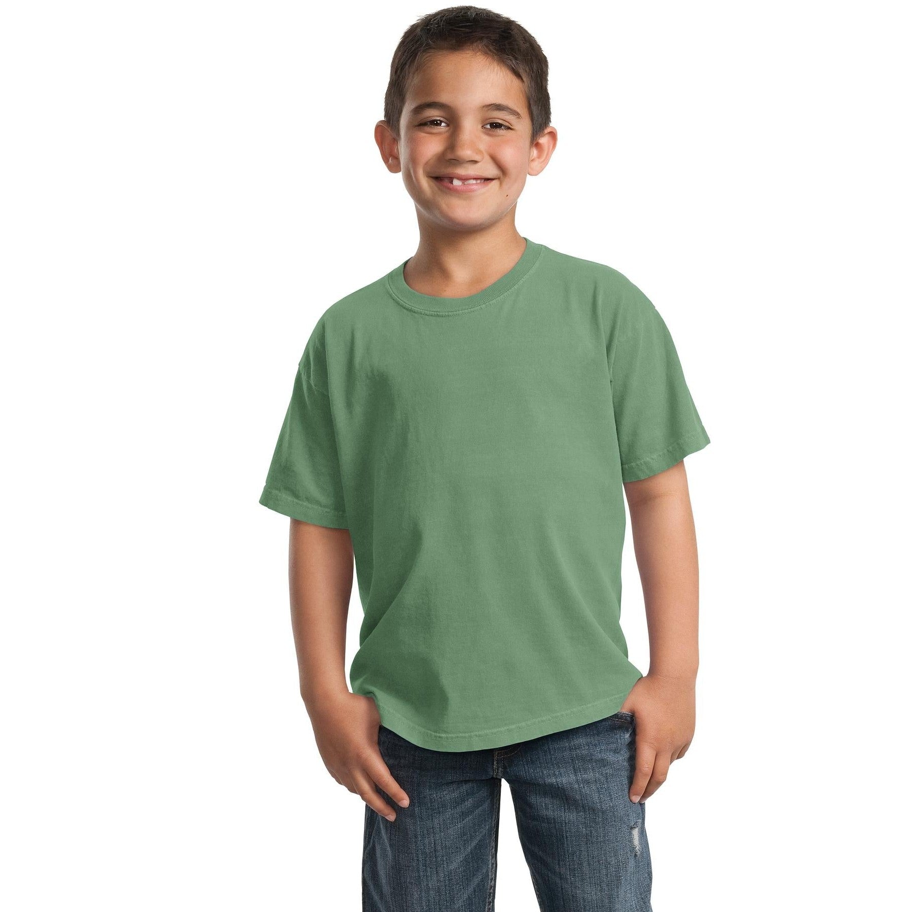 Port & Company-Port & Company® Youth Beach Wash® Garment-Dyed Tee. PC099Y-MedTech-18