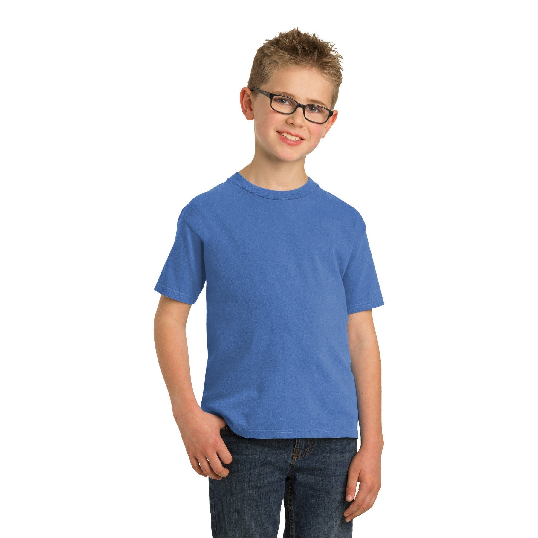 Port & Company-Port & Company® Youth Beach Wash® Garment-Dyed Tee. PC099Y-MedTech-4