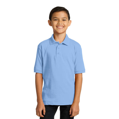 Port & Company-Port & Company® Youth Core Blend Jersey Knit Polo. KP55Y-MedTech-7
