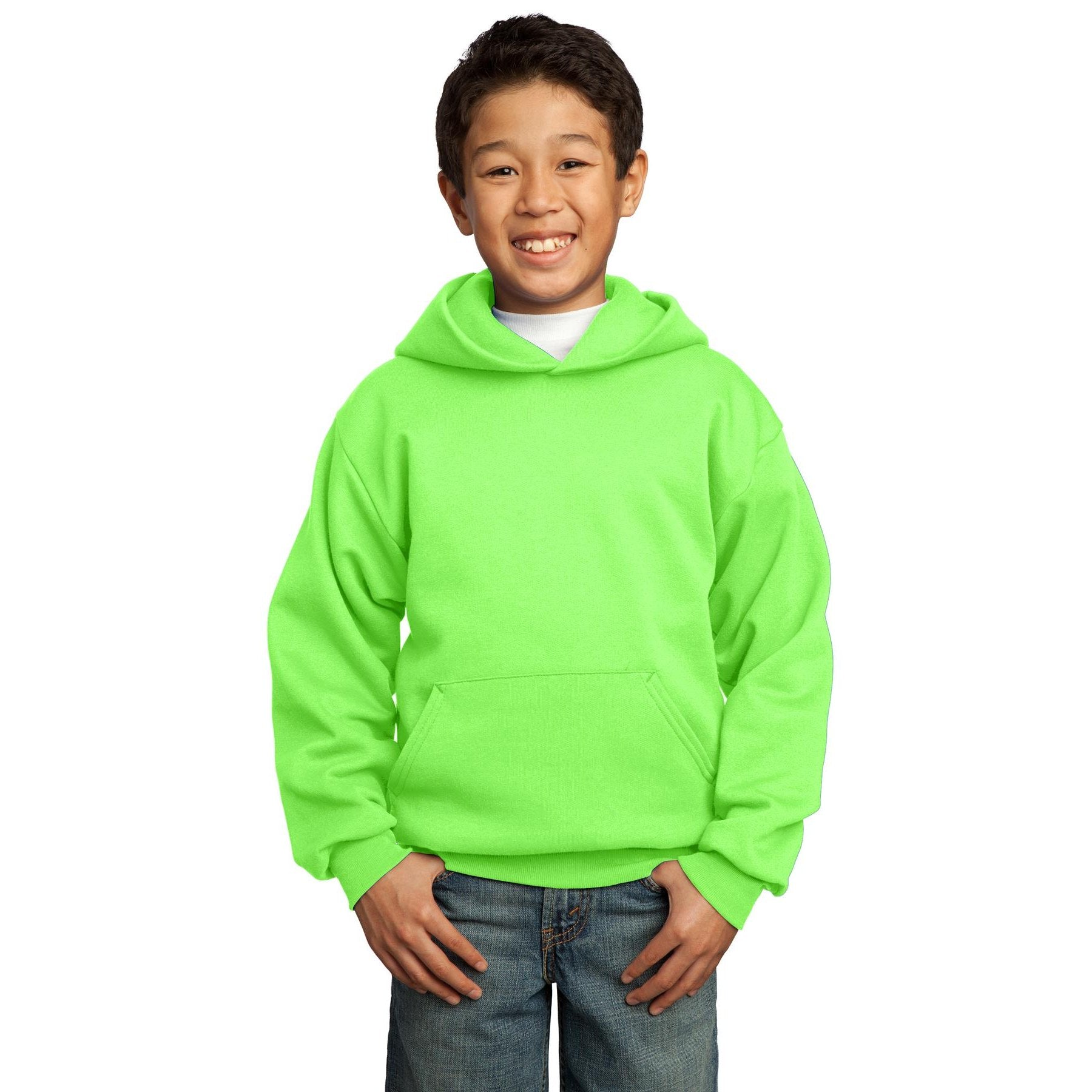 Port & Company-Port & Company® - Youth Core Fleece Pullover Hooded Sweatshirt. PC90YH-MedTech-18