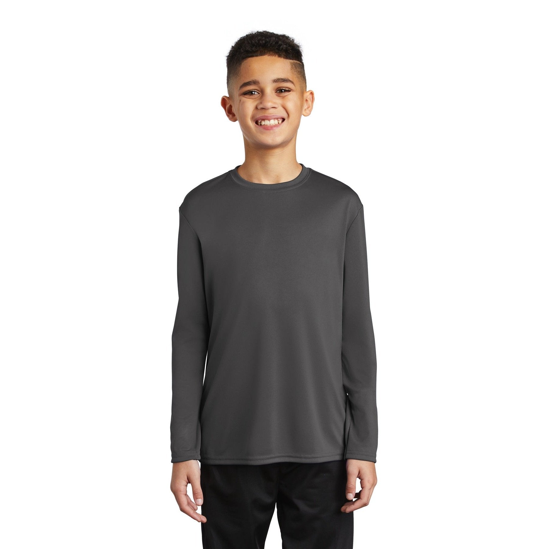 Port & Company-Port & Company ® Youth Long Sleeve Performance Tee PC380YLS-MedTech-1