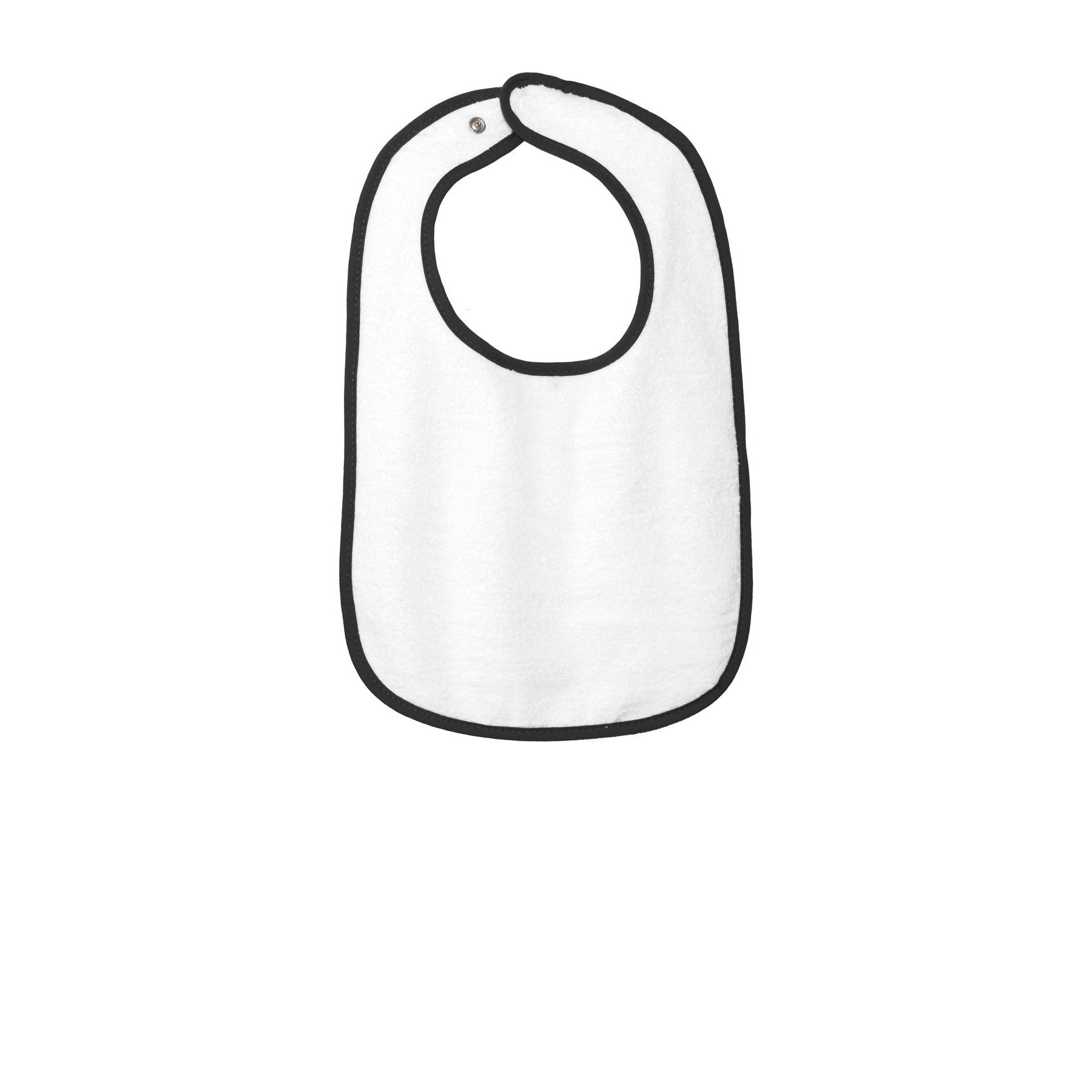 Rabbit Skins-Rabbit Skins™ Infant Contrast Trim Terry Bib. RS1003-MedTech-1