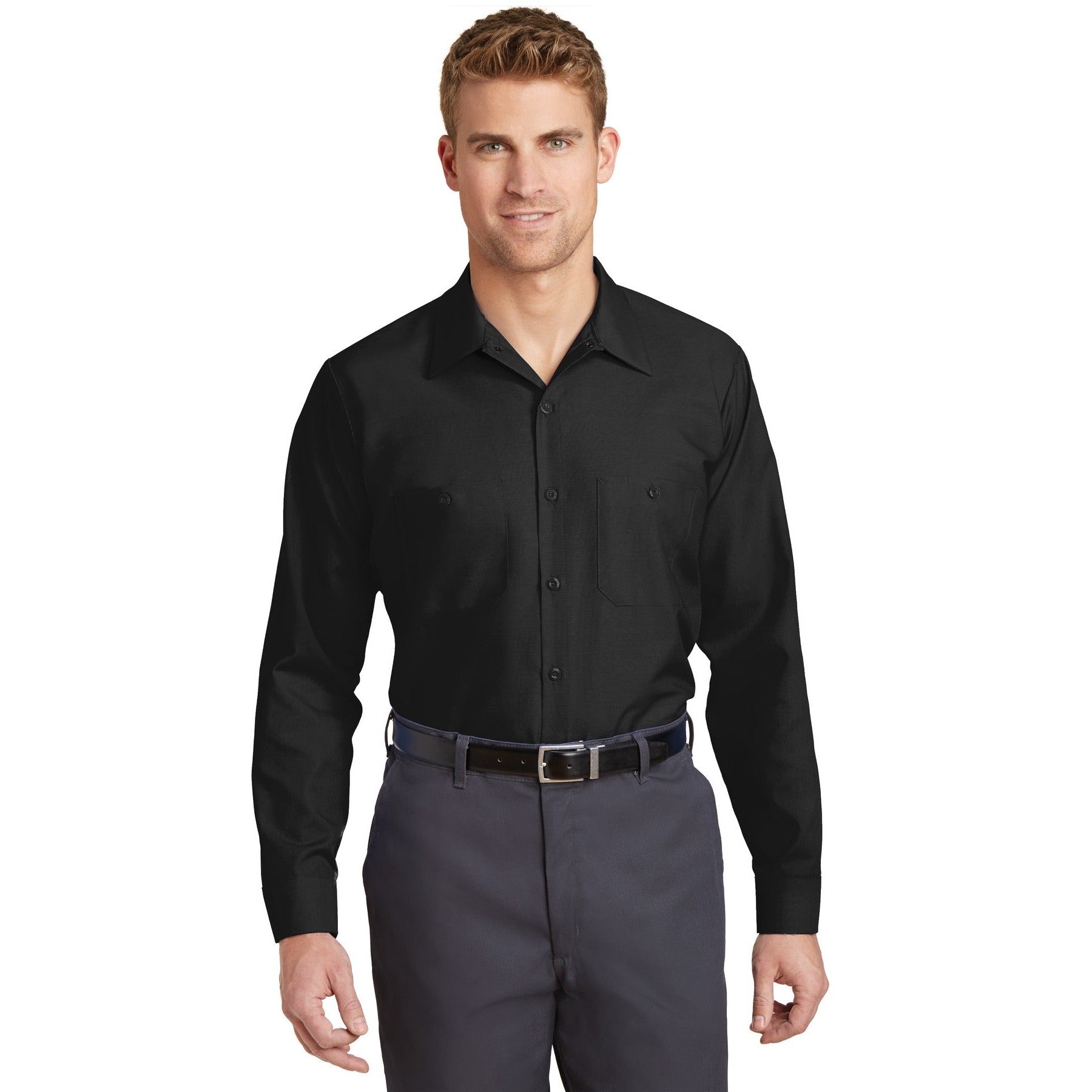 Red Kap-Red Kap® Long Size, Long Sleeve Industrial Work Shirt. SP14LONG-MedTech-1