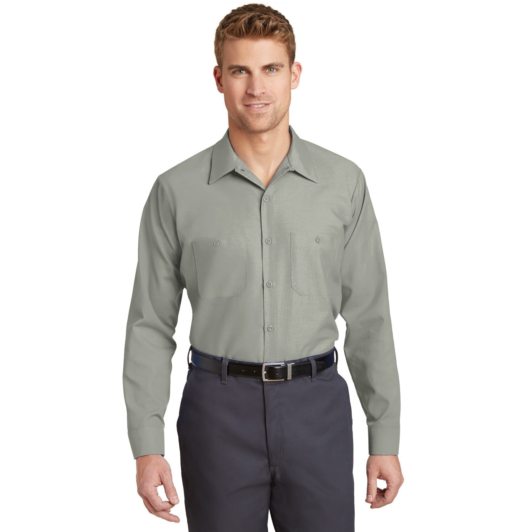 Red Kap-Red Kap® Long Size, Long Sleeve Industrial Work Shirt. SP14LONG-MedTech-5