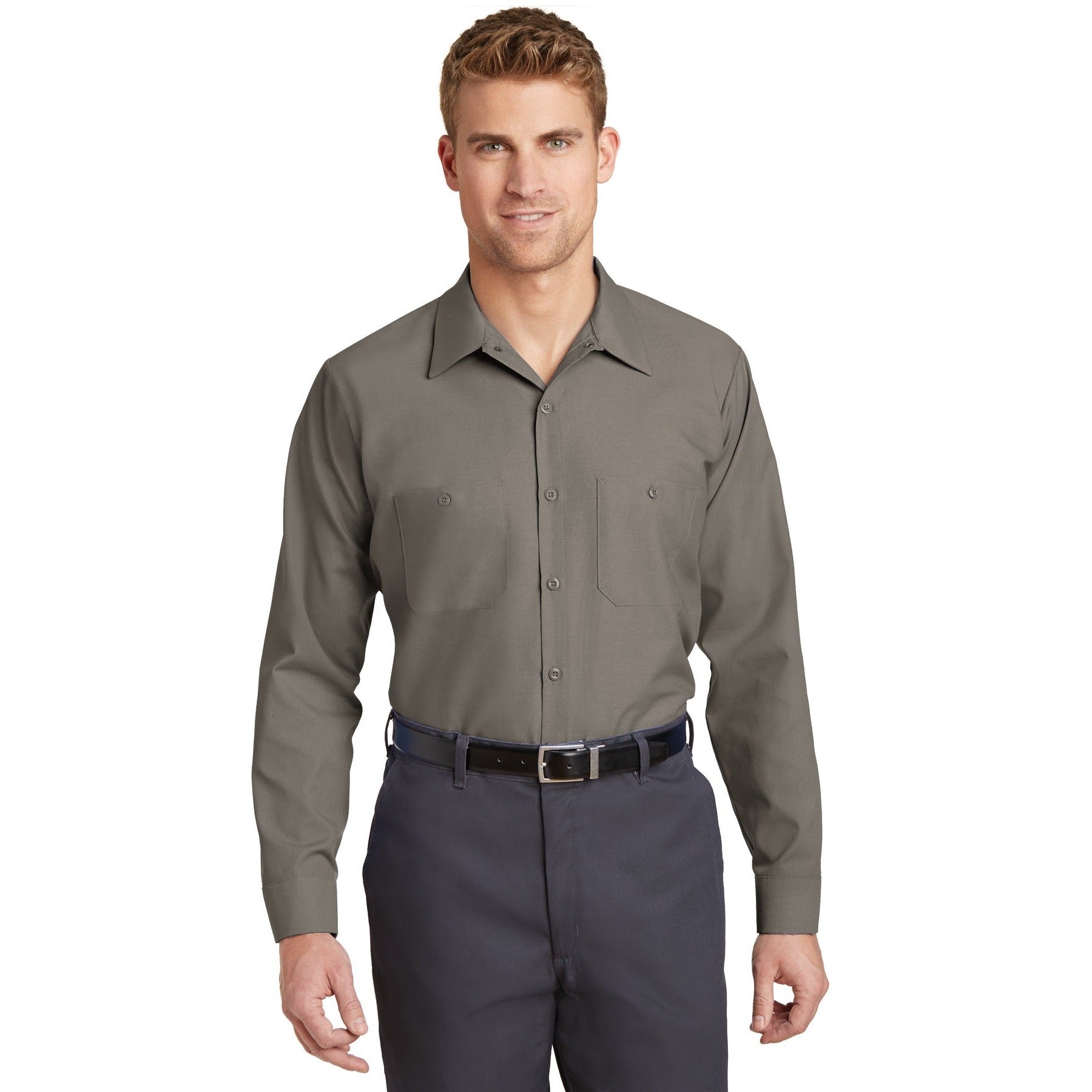 Red Kap-Red Kap® Long Size, Long Sleeve Industrial Work Shirt. SP14LONG-MedTech-3