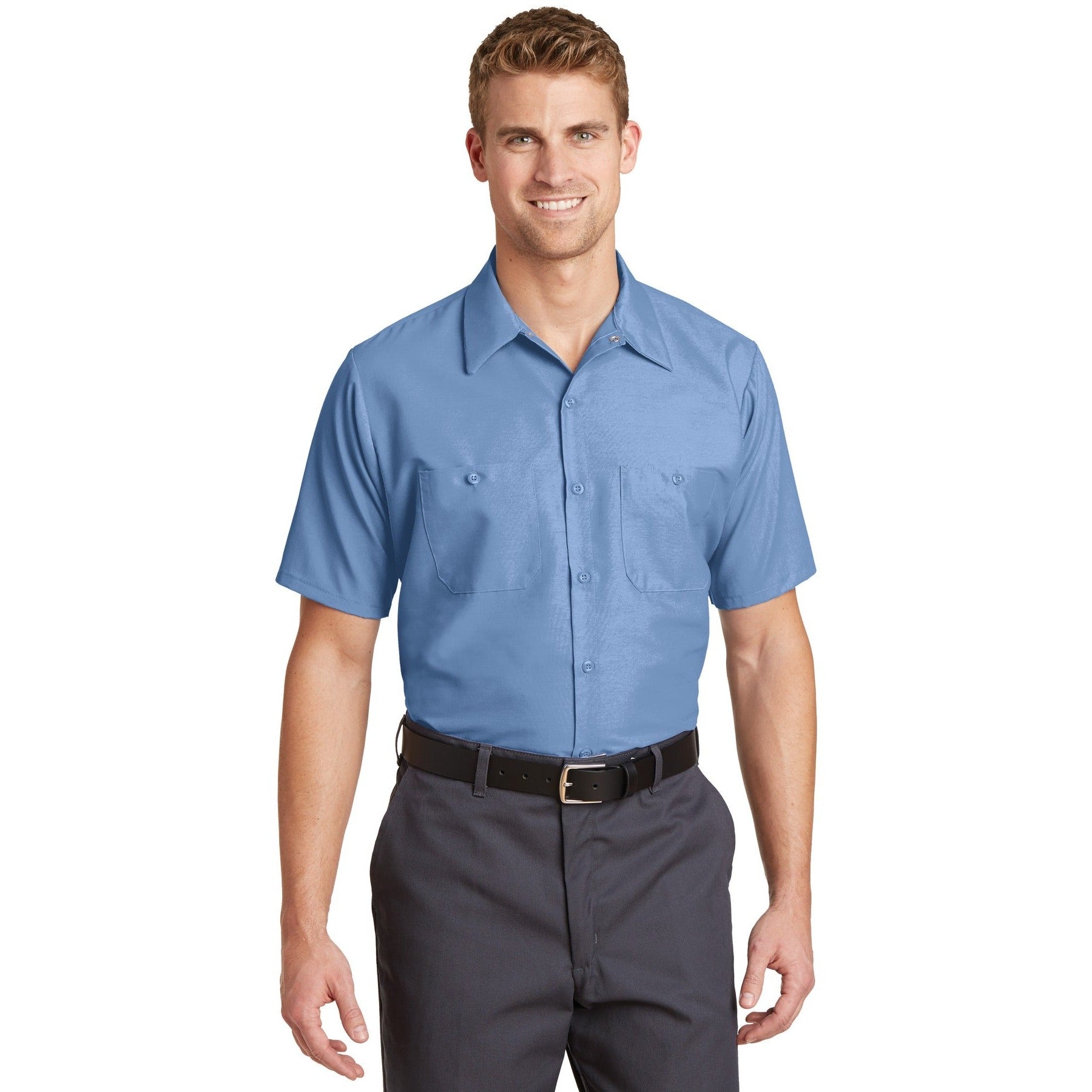 Red Kap-Red Kap® Long Size, Short Sleeve Industrial Work Shirt. SP24LONG-MedTech-8