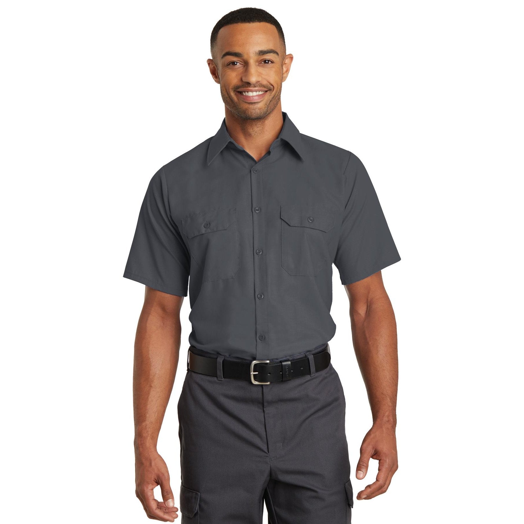 Red Kap-Red Kap® Short Sleeve Solid Ripstop Shirt. SY60-MedTech-2