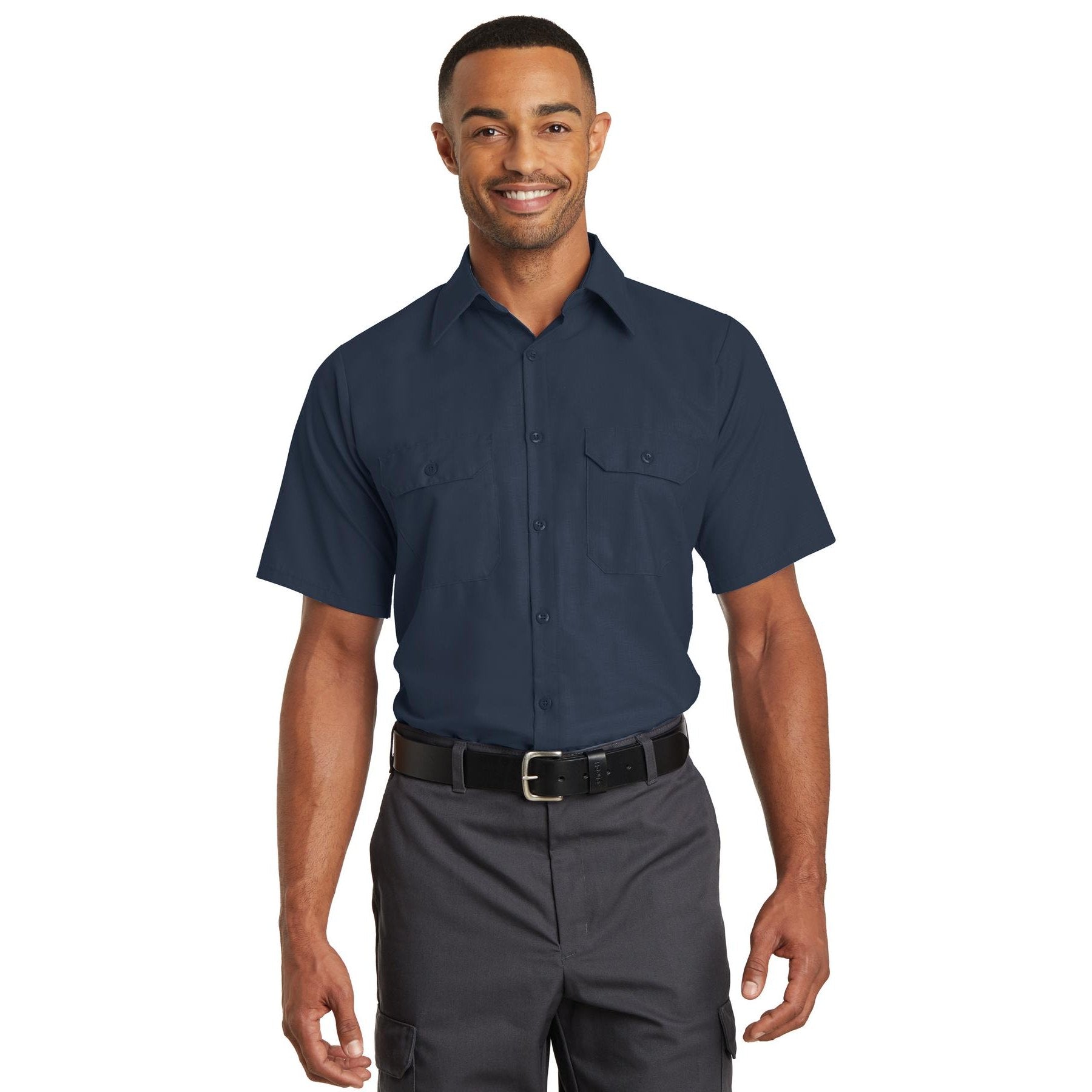Red Kap-Red Kap® Short Sleeve Solid Ripstop Shirt. SY60-MedTech-3