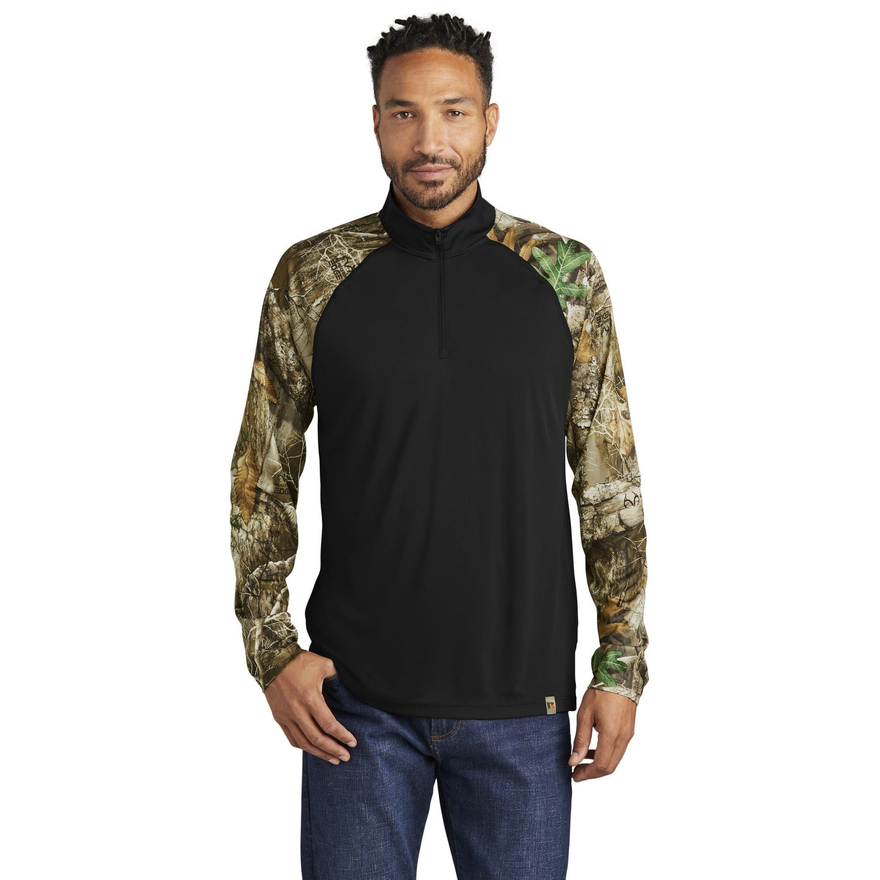 Russell Outdoors-Russell Outdoors™ Realtree® Colorblock Performance 1/4-Zip RU152-MedTech-1
