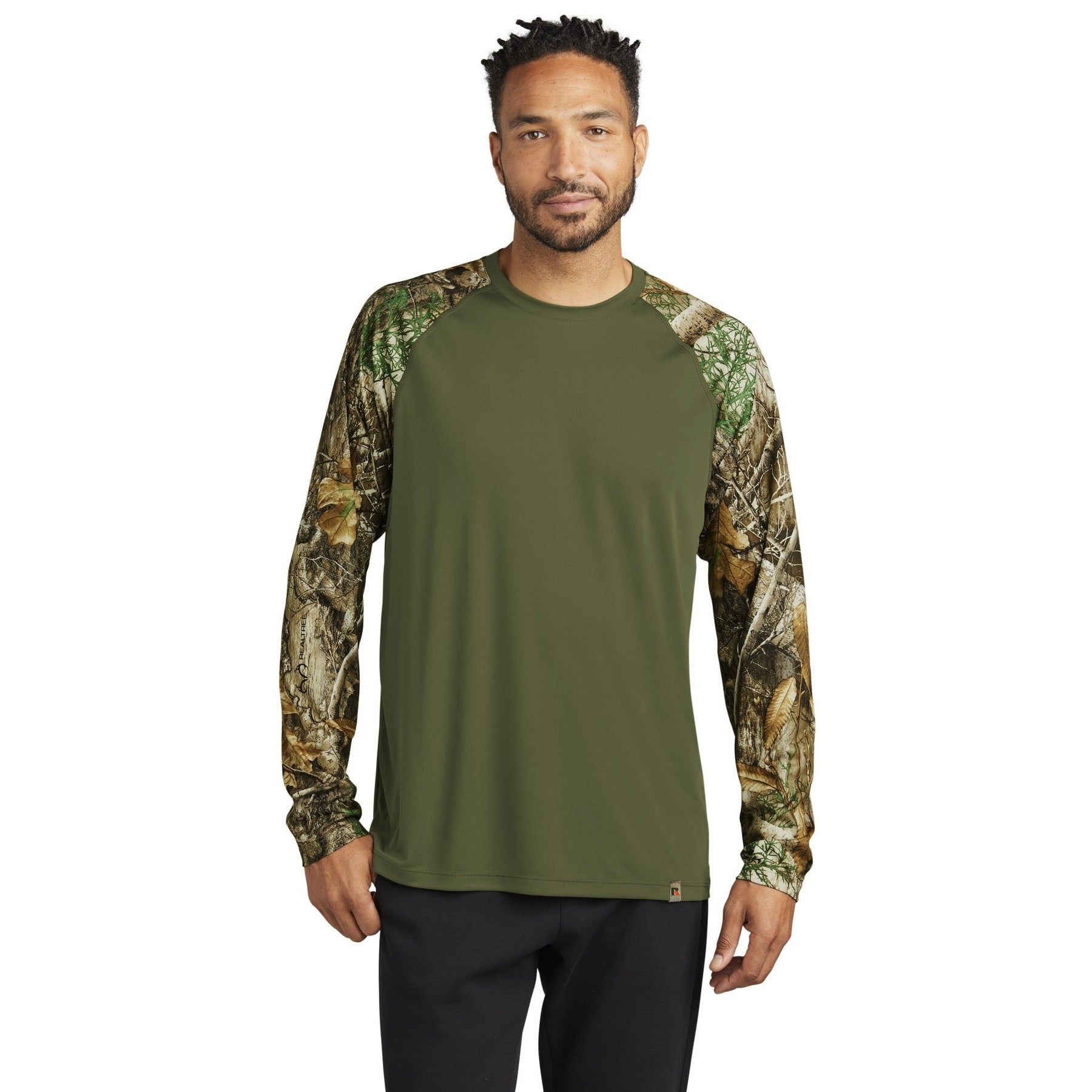 Russell Outdoors-Russell Outdoors™ Realtree® Colorblock Performance Long Sleeve Tee RU151LS-MedTech-3