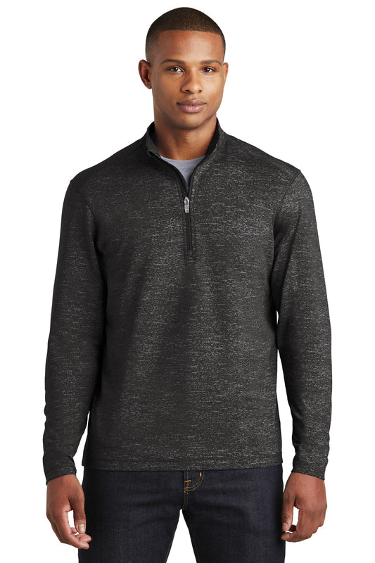 Sport-Tek- Sport-Tek ® Sport-Wick ® Stretch Reflective Heather 1/2-Zip Pullover. ST855-Medtech- 1
