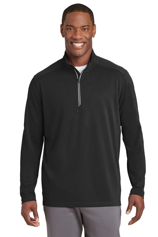 Sport-Tek- Sport-Tek® Sport-Wick® Textured 1/4-Zip Pullover. ST860-Medtech- 1