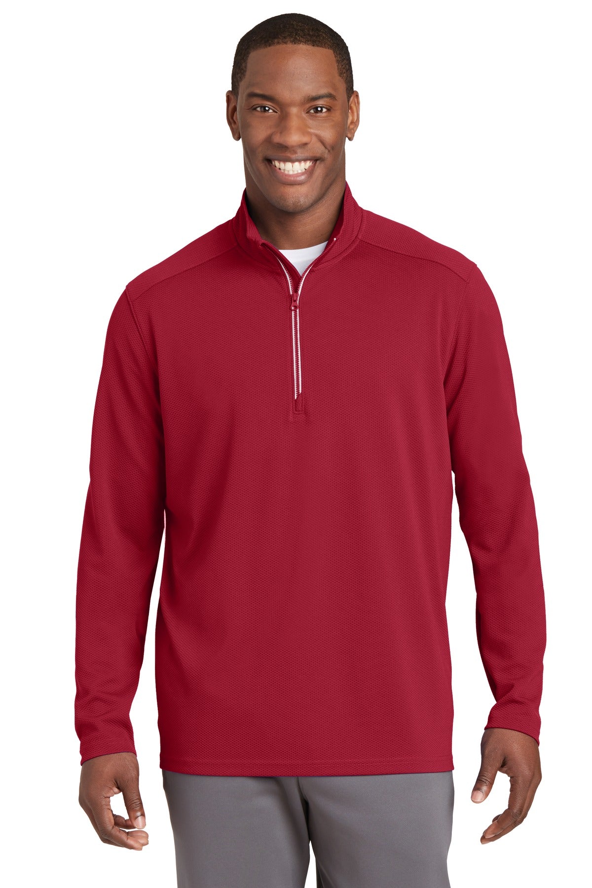 Sport-Tek- Sport-Tek® Sport-Wick® Textured 1/4-Zip Pullover. ST860-Medtech- 3