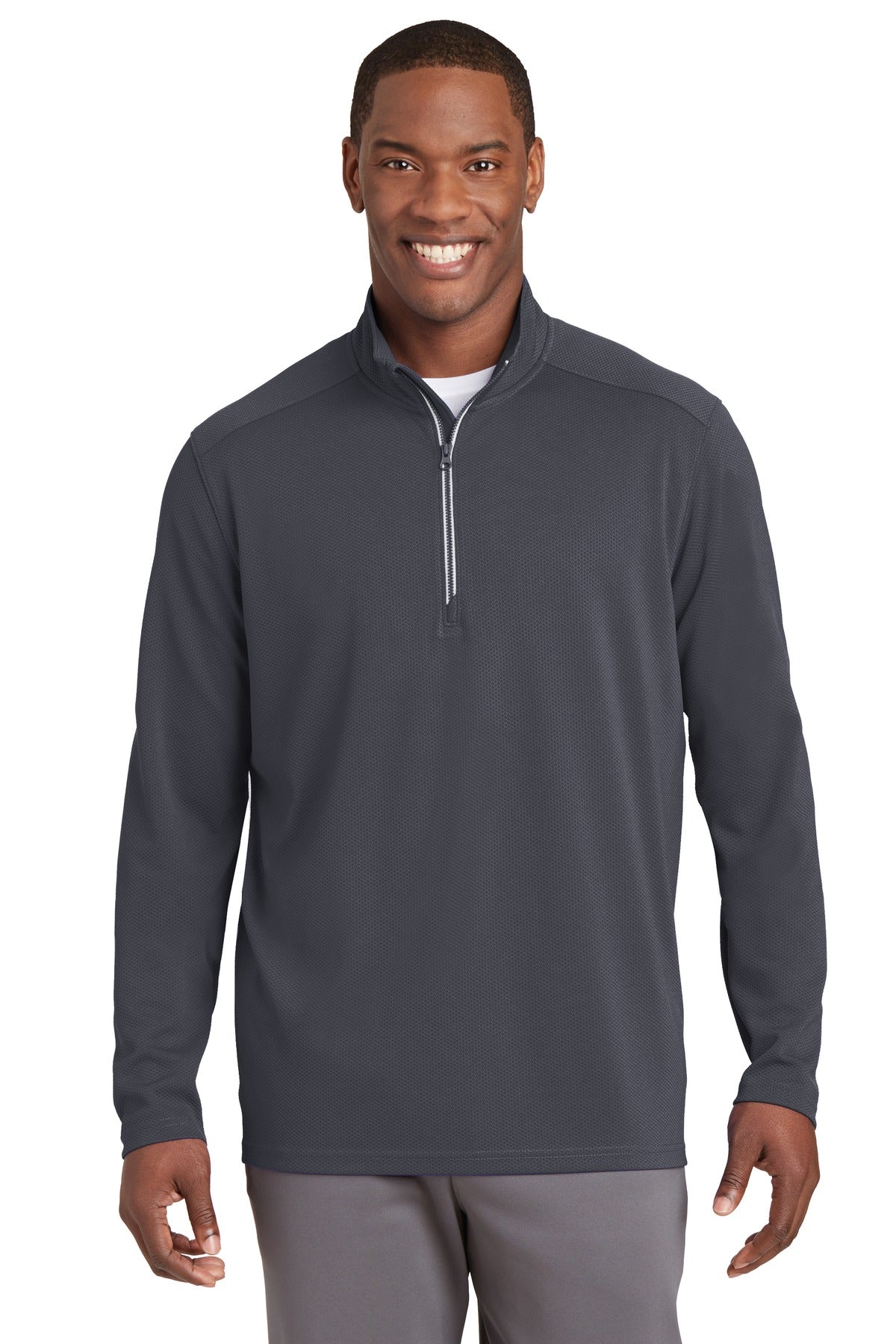 Sport-Tek- Sport-Tek® Sport-Wick® Textured 1/4-Zip Pullover. ST860-Medtech- 4