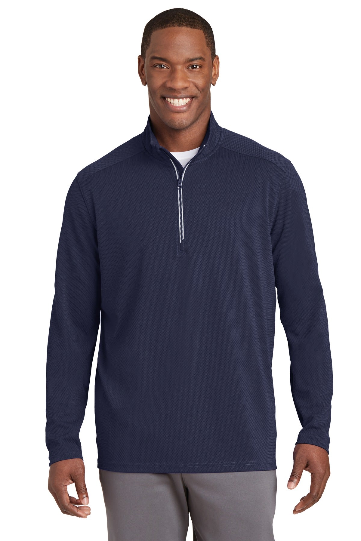 Sport-Tek- Sport-Tek® Sport-Wick® Textured 1/4-Zip Pullover. ST860-Medtech- 5