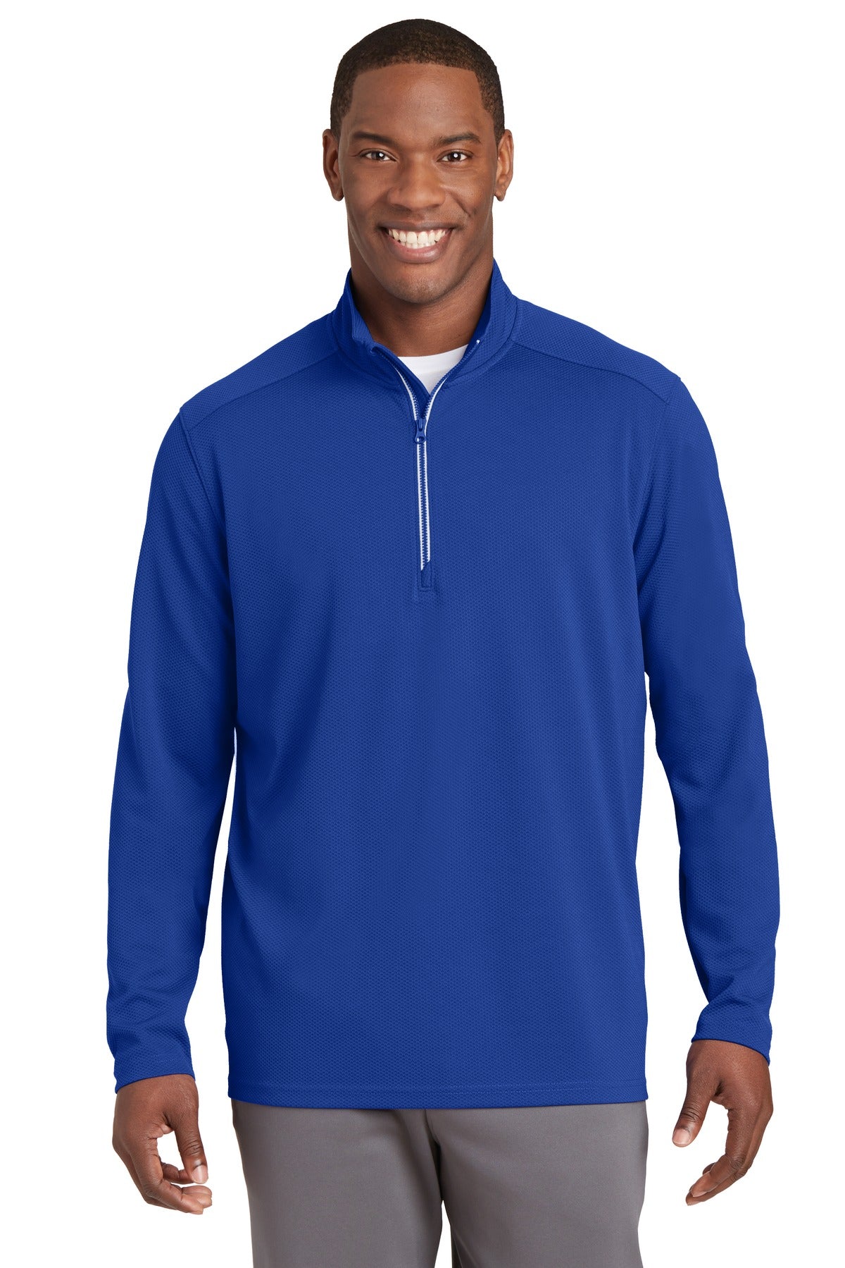 Sport-Tek- Sport-Tek® Sport-Wick® Textured 1/4-Zip Pullover. ST860-Medtech- 6