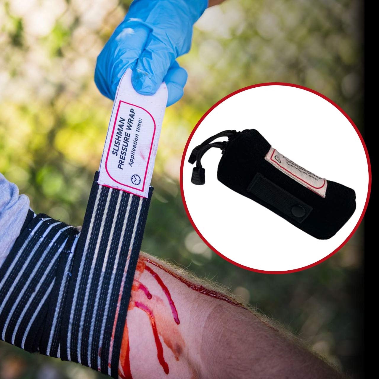  Rescue Essentials-Slishman Pressure Wrap With Pouch-MedTech-4