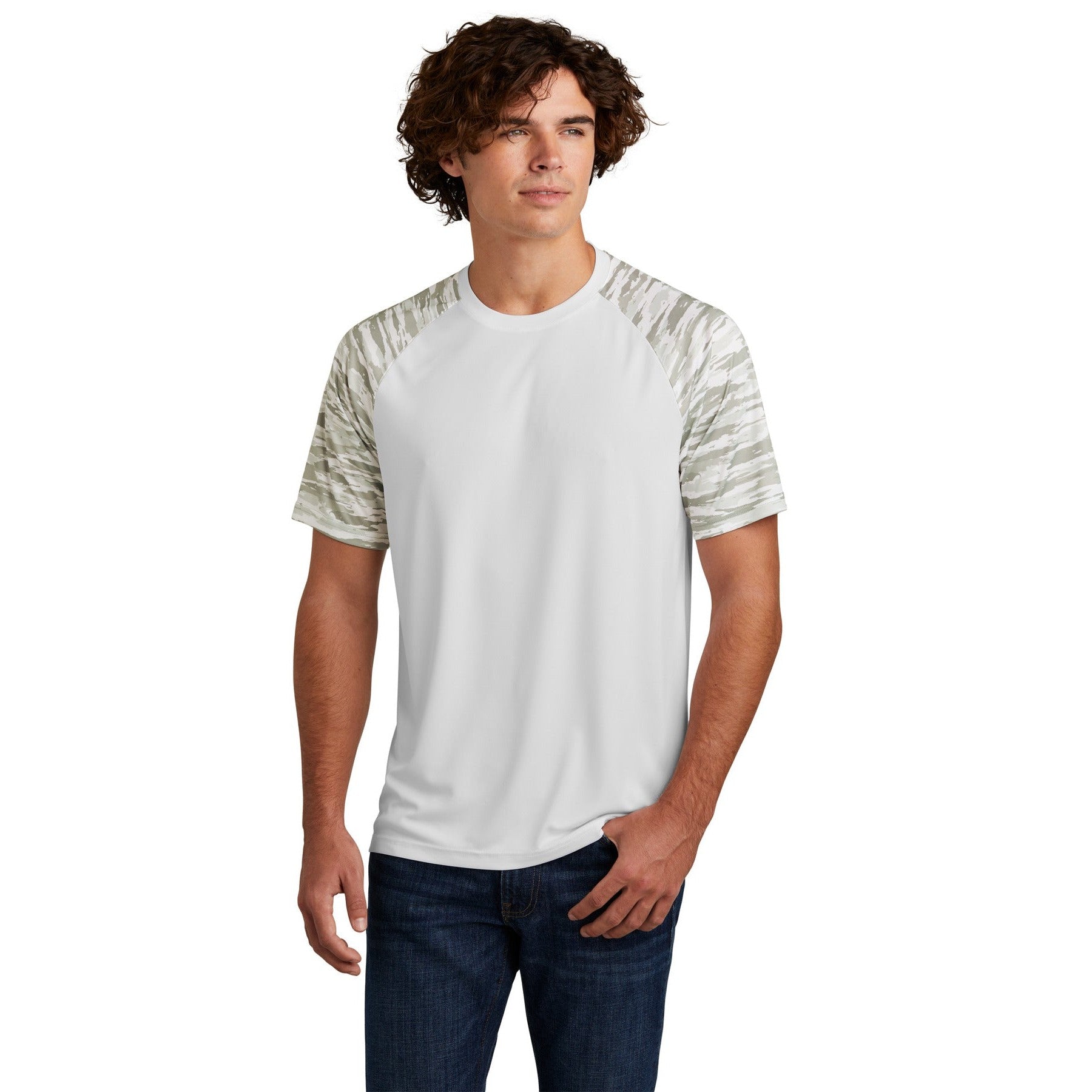 Sport-Tek-Sport-Tek® Drift Camo Colorblock Tee ST376-MedTech-7