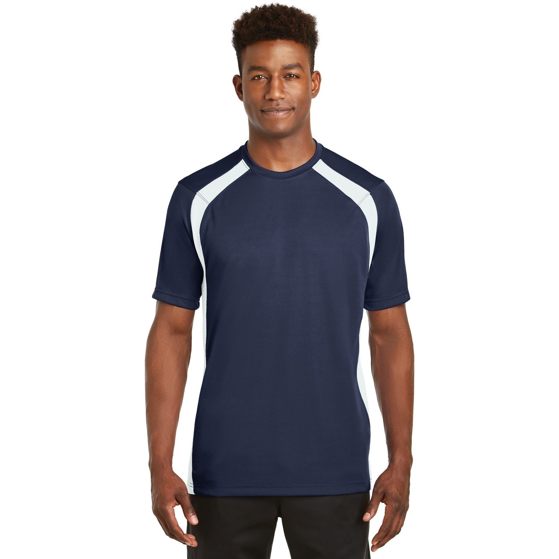 Sport-Tek-Sport-Tek® Dry Zone® Colorblock Crew. T478-MedTech-3