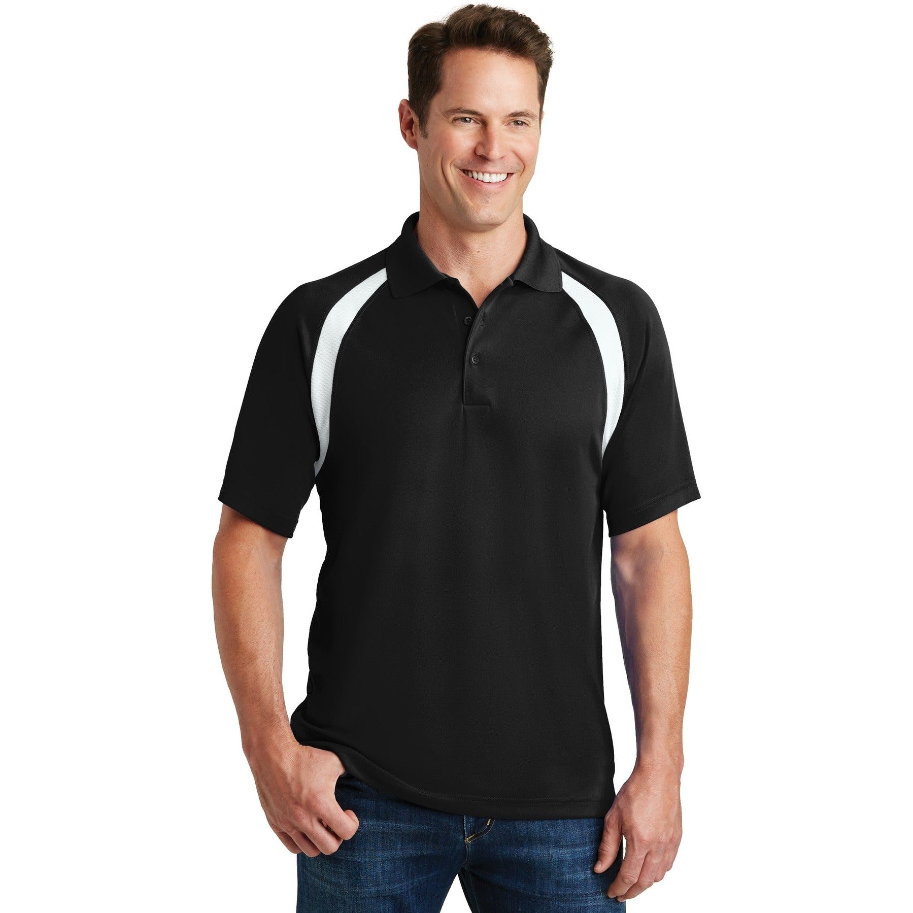 Sport-Tek-Sport-Tek® Dry Zone® Colorblock Raglan Polo. T476-MedTech-1