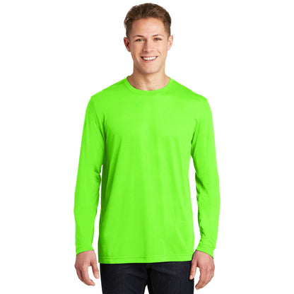 Sport-Tek-Sport-Tek® Long Sleeve PosiCharge® Competitor™ Cotton Touch™ Tee. ST450LS-MedTech-4