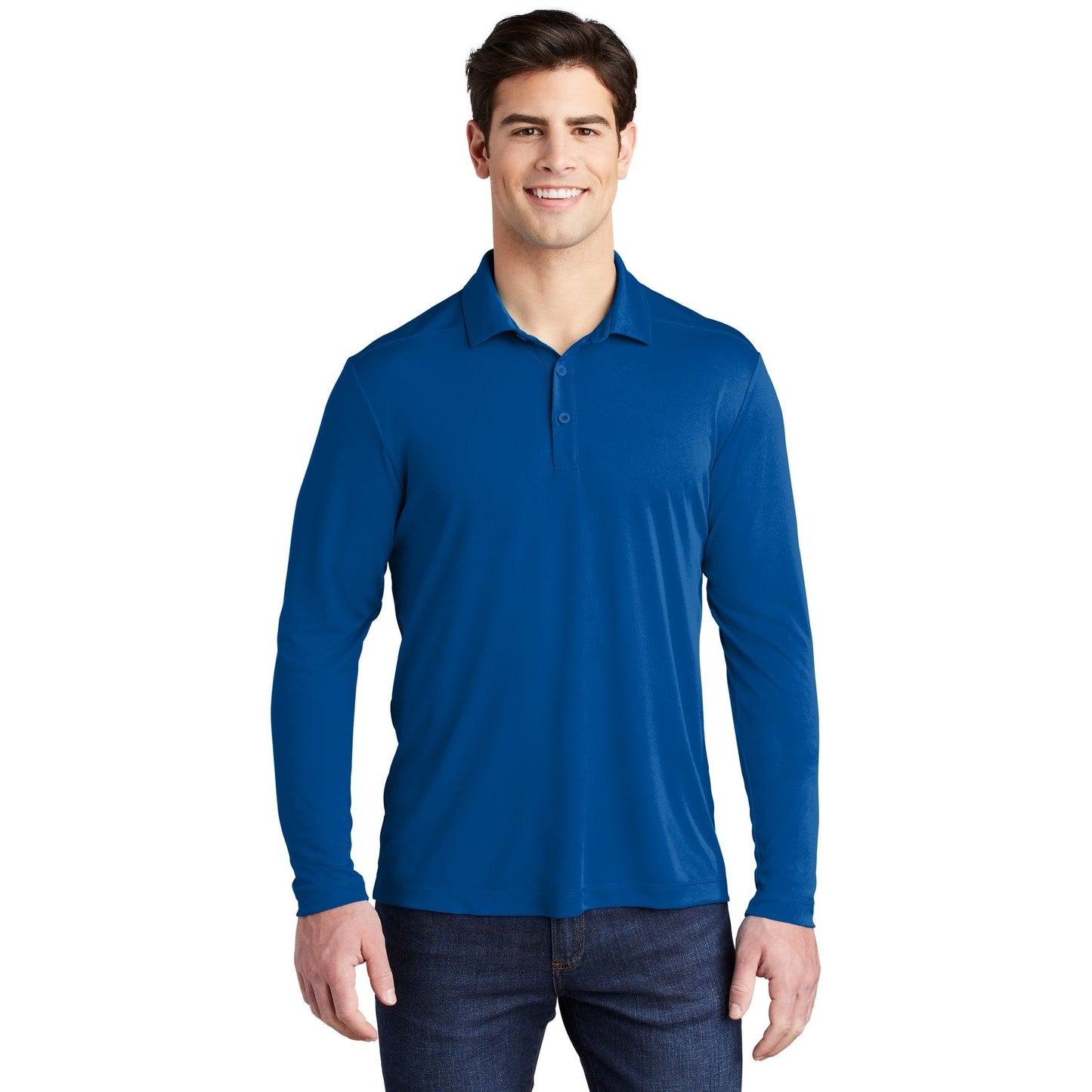 Sport-Tek-Sport-Tek ® Posi-UV® Pro Long Sleeve Polo. ST520LS-MedTech-8