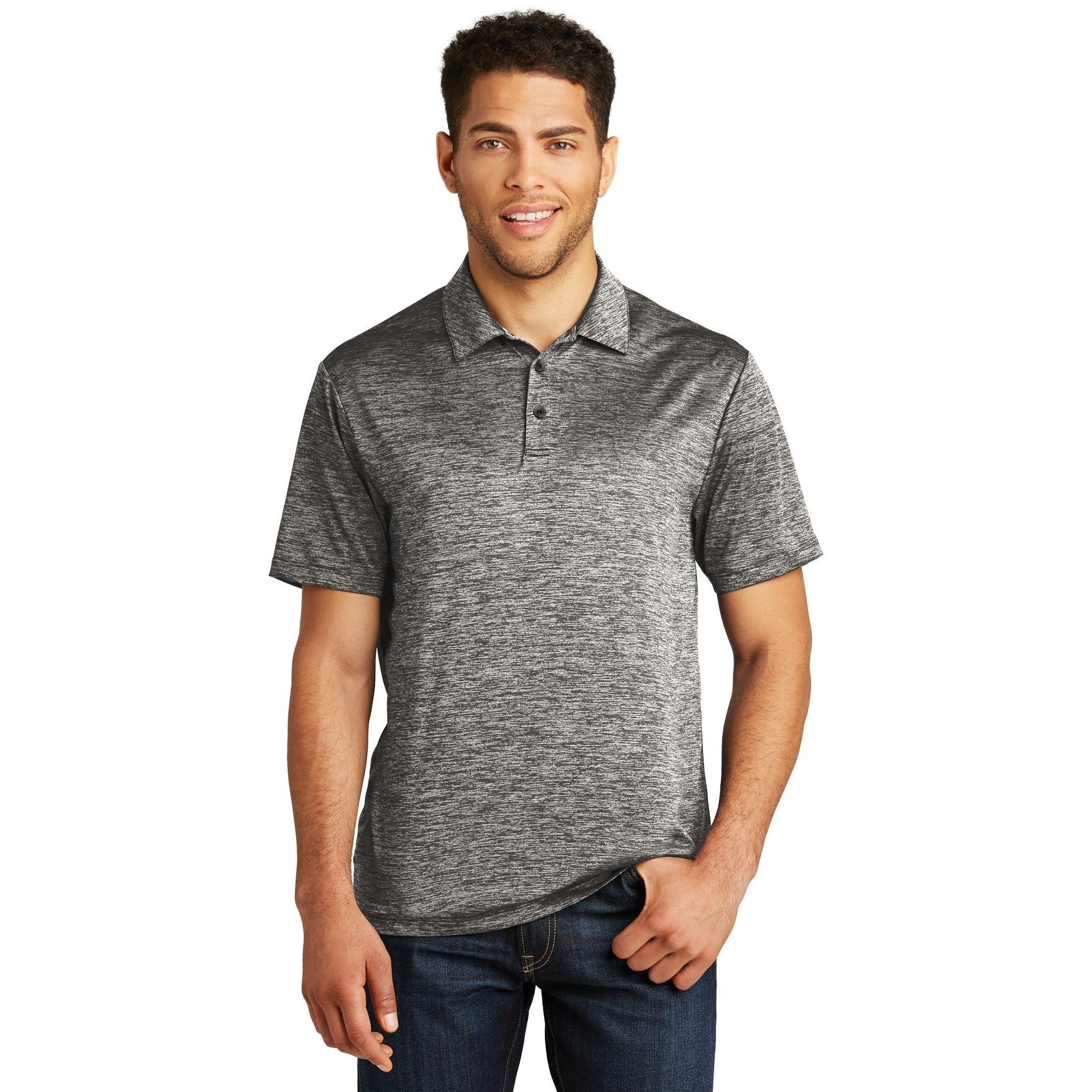 Sport-Tek-Sport-Tek ® PosiCharge ® Electric Heather Polo. ST590-MedTech-1