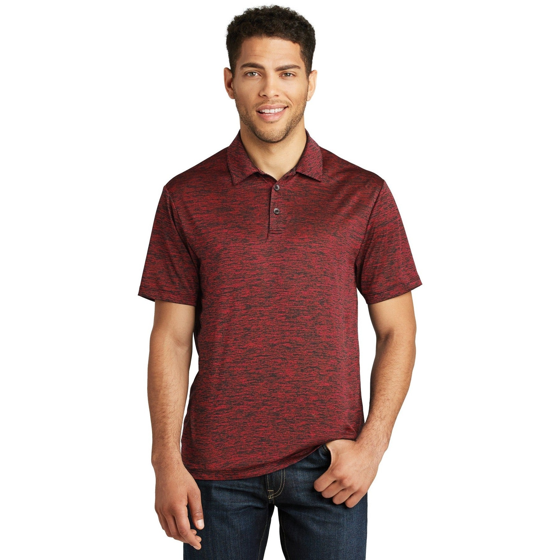 Sport-Tek-Sport-Tek ® PosiCharge ® Electric Heather Polo. ST590-MedTech-3