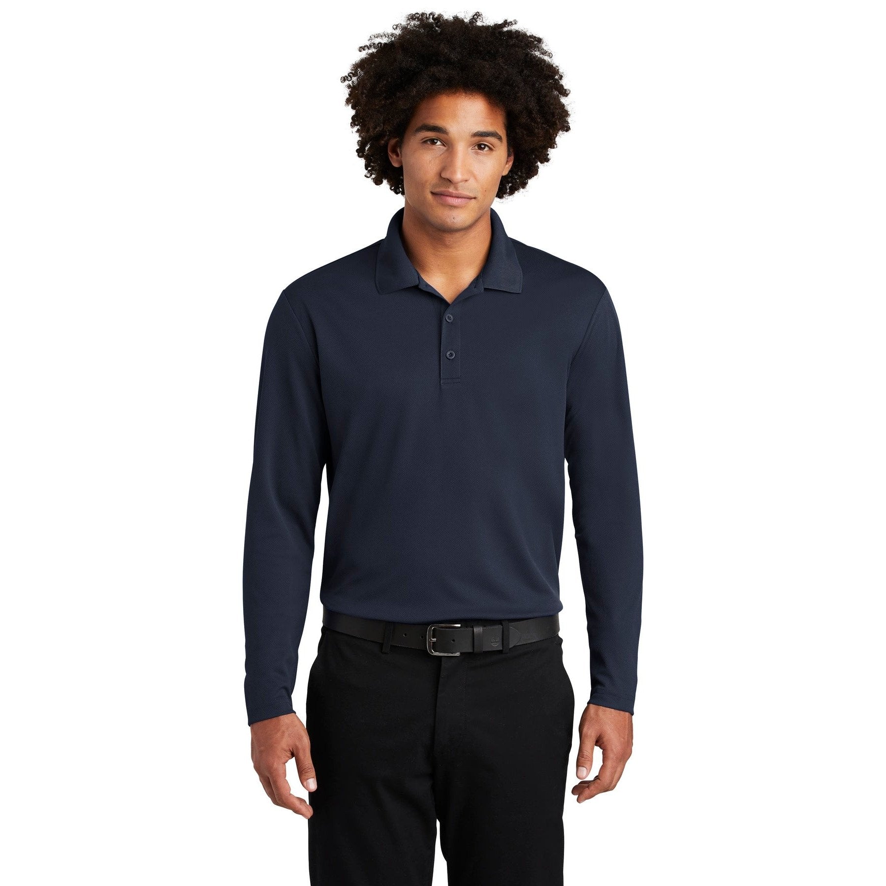 Sport-Tek-Sport-Tek ® PosiCharge ® RacerMesh ® Long Sleeve Polo. ST640LS-MedTech-5