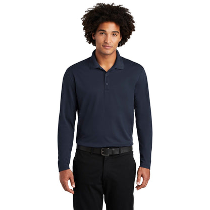 Sport-Tek-Sport-Tek ® PosiCharge ® RacerMesh ® Long Sleeve Polo. ST640LS-MedTech-5