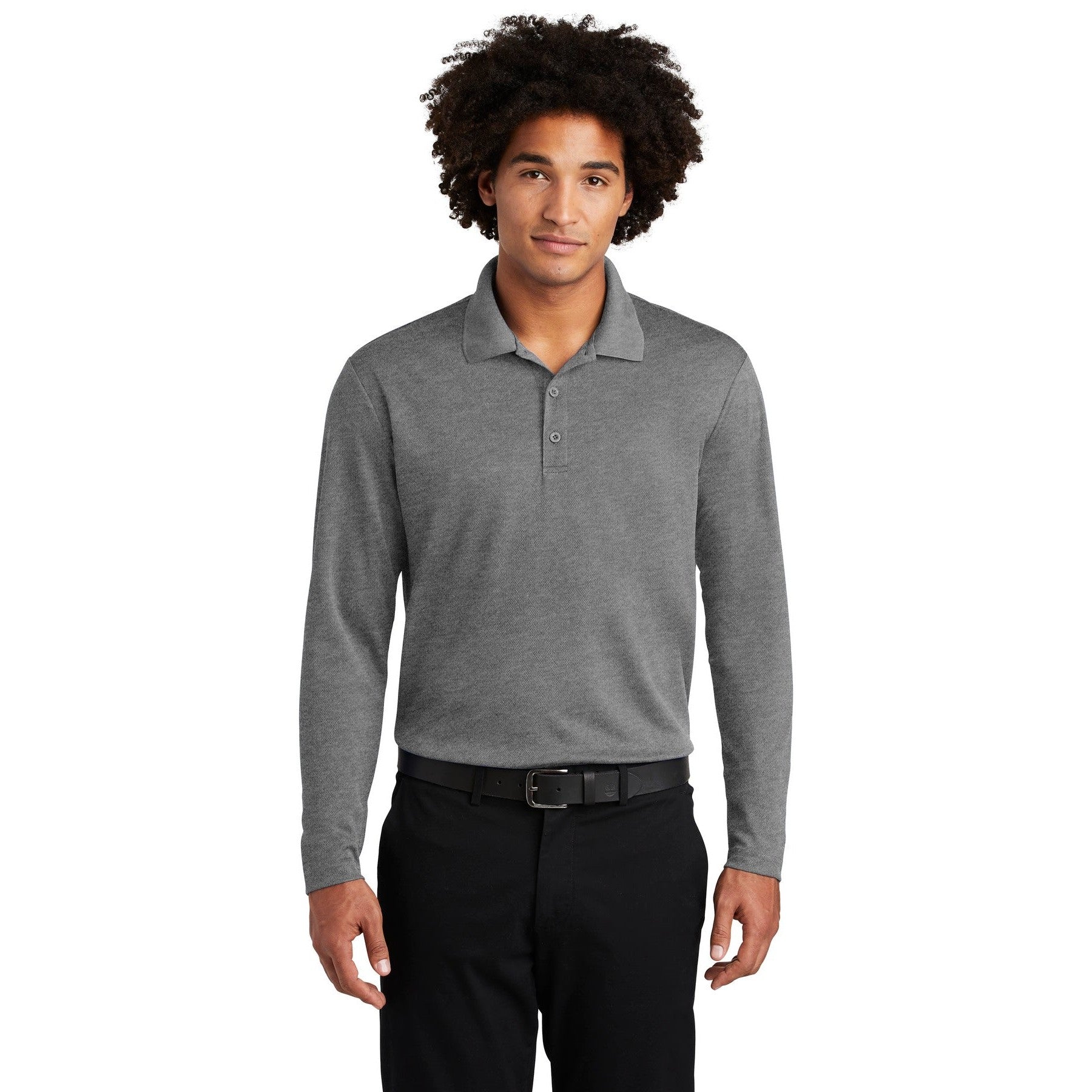 Sport-Tek-Sport-Tek ® PosiCharge ® RacerMesh ® Long Sleeve Polo. ST640LS-MedTech-3