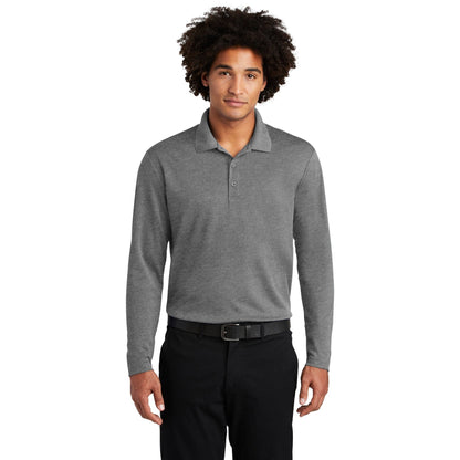 Sport-Tek-Sport-Tek ® PosiCharge ® RacerMesh ® Long Sleeve Polo. ST640LS-MedTech-3