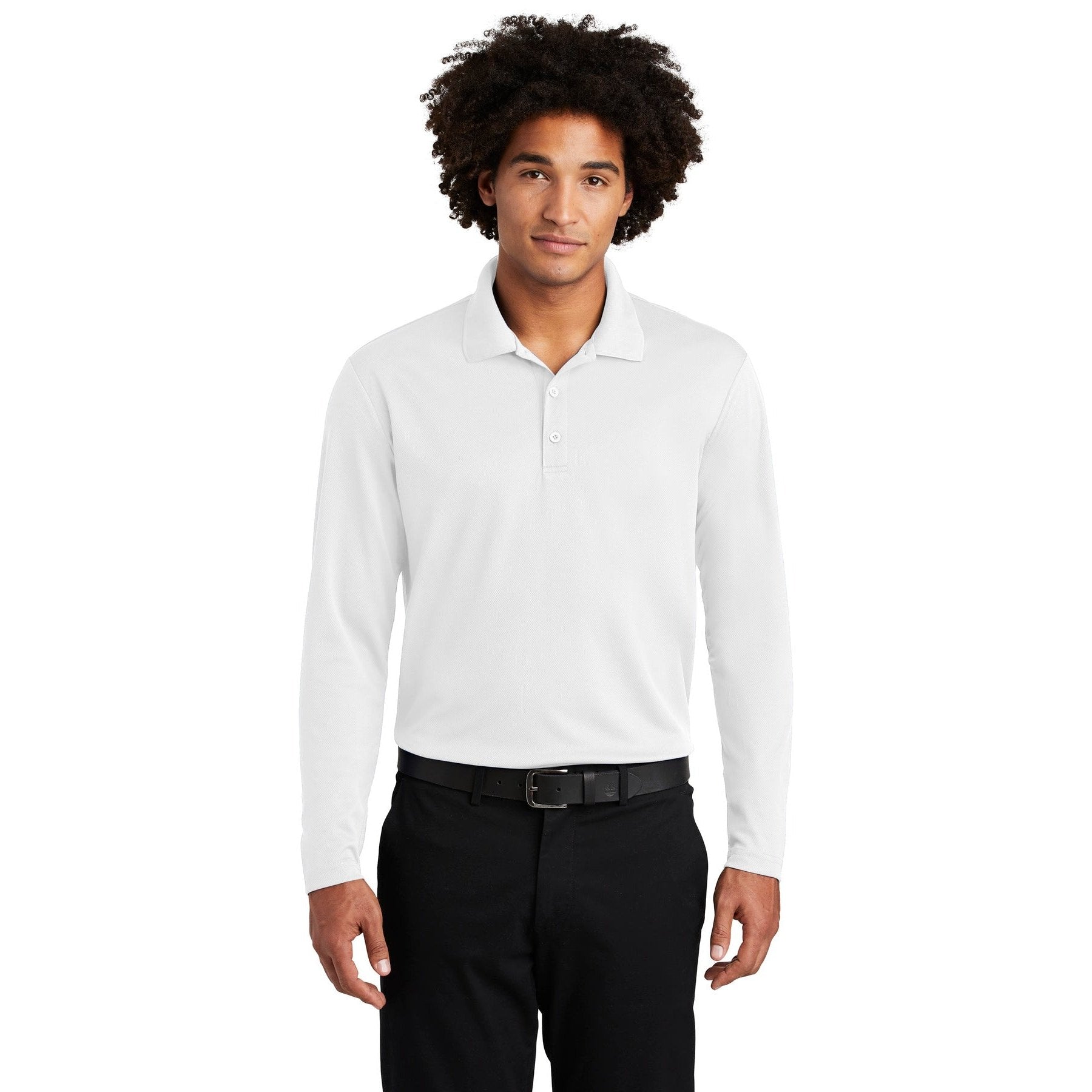 Sport-Tek-Sport-Tek ® PosiCharge ® RacerMesh ® Long Sleeve Polo. ST640LS-MedTech-8