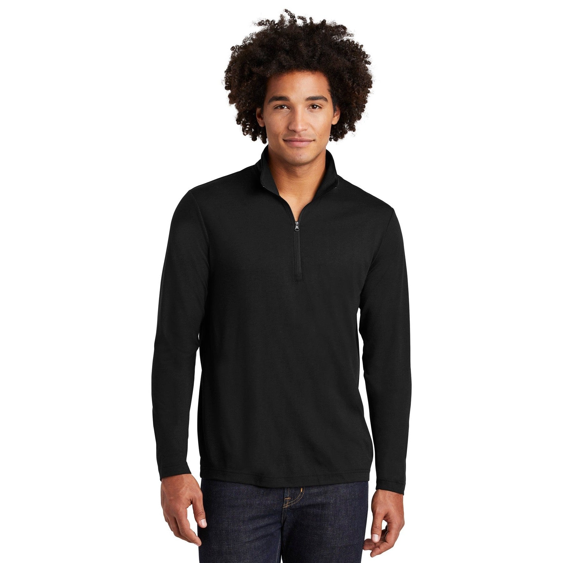 Sport-Tek-Sport-Tek ® PosiCharge ® Tri-Blend Wicking 1/4-Zip Pullover. ST407-MedTech-1